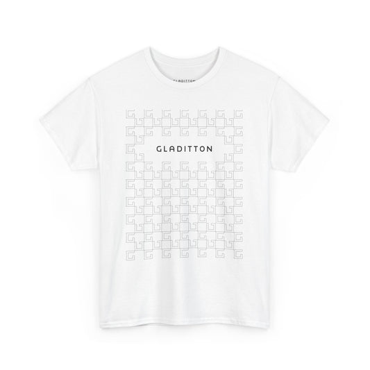 Oversized Tee with Minimal Logo Pattern