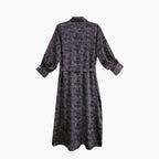 Modest fashion trends Dubai 2026. Back view of Amara Dress highlighting collar and sleeve details