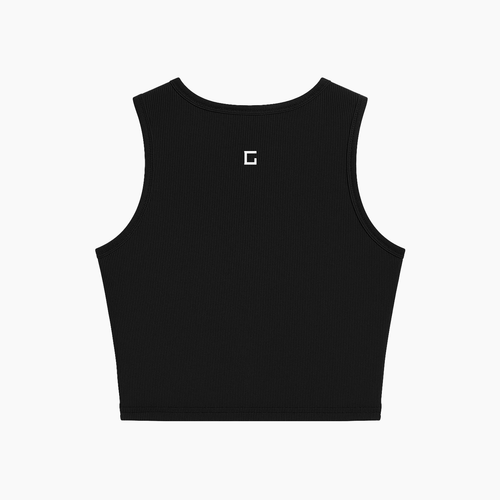 Back view of Blooming Tank, highlighting the continuation of the floral design and comfortable fit.