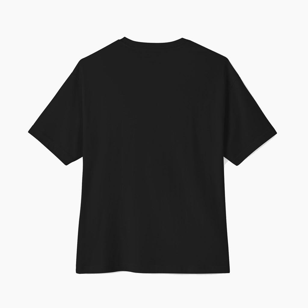 Back view of Classic Monogram T-shirt in black, showcasing a clean design with a subtle logo detail.