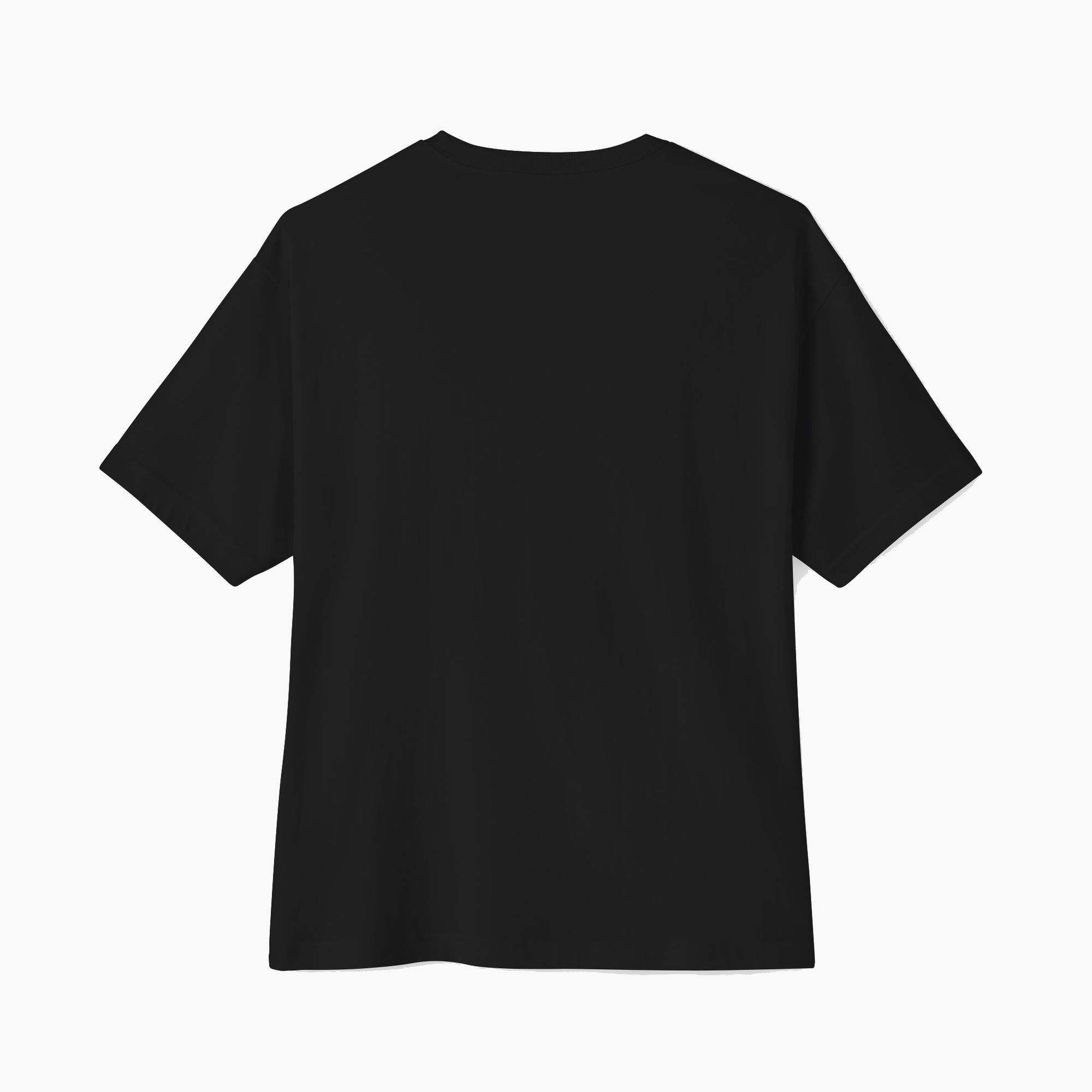 Back view of Classic Monogram T-shirt in black, showcasing a clean design with a subtle logo detail.